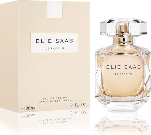 Elie Saab Le Parfum 90 ml – Eau de Parfum für Frauen – Blumiger Chypre-Duft – Strahlende Noten von Orangenblüte, Jasmin, Rosenhonig und Patschuli – Transparenter Glasflakon