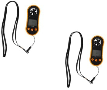 TOYANDONA 2 Anemómetros De Mano Medidor De Flujo De Aire Medidor De Viento Digital Anemómetro Digital De Mano Anemómetro De Viento Medidor De Viento De Mano De Plástico