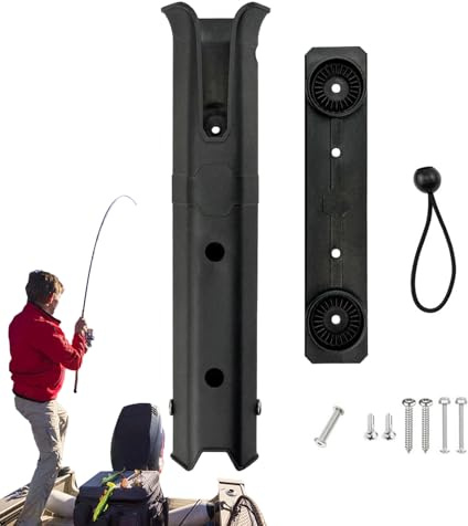 Jiimhte Fishing Rod Holder,Heavy-Duty Adjustable Space-Saving,Fishing Rod Stand Vertical Organizer | for Flashlight Umbrella Equipment Organization Boat Kayak Yacht Trailer