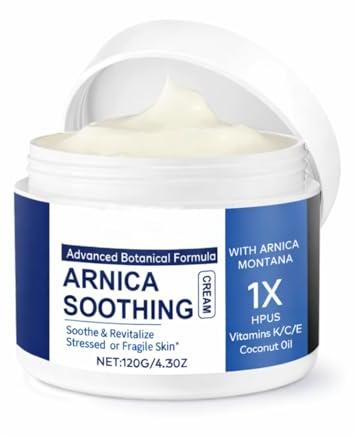 Arnica Cream 120g - Arnica Gel for Deep Moisturising & Skin Soothing, Skin Relief Balm for Active Lifestyles, Fast Absorbing & Non-Greasy