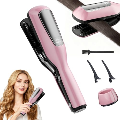 WDKXCN Dispositivo di rimozione delle doppie punte, rimozione delle doppie punte portatile senza fili, efficace tagliacapelli con ioni negativi e indicatore di potenza, per capelli