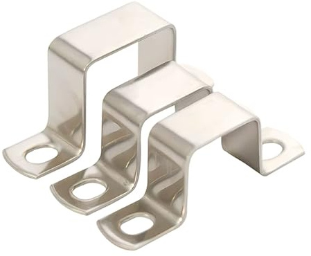 Colliers de serrage carrés et rectangulaires en acier inoxydable 304, paquet 5 colliers forme U supports à Angle droit(30 * 15)