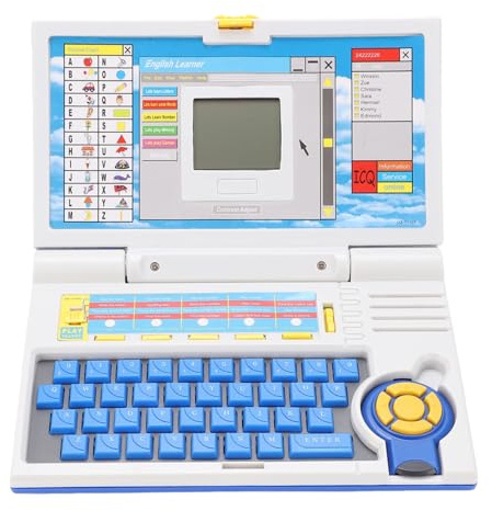 Pongnas Computadora Portátil Educativa, Juguete de Aprendizaje para Niños con Ejercicios del Alfabeto y Melodías Musicales, Herramienta de Aprendizaje de Idiomas para Niños de 3 a 6
