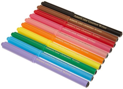 Gourmet Writer Food Decorator Pens, Assorted Colors, Set of 10