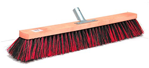 A. & S. Brück Saalbesen mit Stielhalter Arenga-Elaston, Schwarz, 60 cm