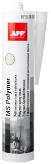 APP MS Polymer - Mastic pour carrosserie à pulvériser Beige 290 ml | Mastic polymère pour joints d'étanchéité et calfeutrement pour carrosserie, camping-car et caravanes démontable
