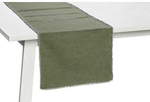 Pichler Tischläufer Tischset Suna, Used-Optik, prewashed jade, Größe Tischwäsche:Tischsets 33 x 48 cm