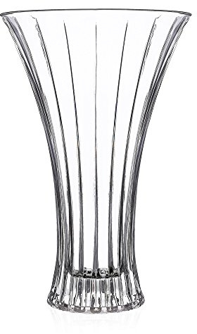 RCR 25749020006 Timless Luxion Crystal Vase à Fleurs, Vase Décoratif en Cristal, Transparent, Vase de Bouquet de Fleurs pour Décoration d'Intérieur, Salon ou Centre de Table, 30.5 cm