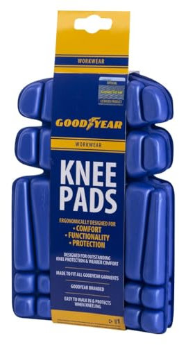Goodyear Workwear Ergonomische starke flexible Arbeit Sicherheit Knie Pads Einsätze, 1 Paar, Blau, Universal Größe