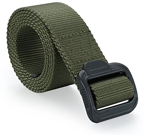 JewelryWe Unisex Gürtel Canvas Belt Stoffgürtel Hosengürtel Textil für Herren Damen, 3