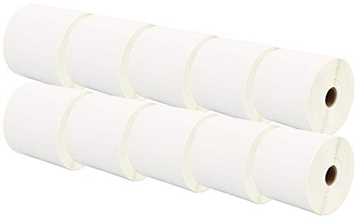 10 Rollen 100mm x 150mm Thermodirekt-Etiketten kompatibel für Zebra GK420d GK420t GC420d GX420d GX420t GC420t GX430t GT800 LP2844 TLP 2844 Citizen CL-S521 CL-S621 CL-S631 (500 Etiketten pro Rolle)