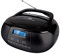 Nikkei NPRD58BK - Portable DAB+ Digital Radio Boombox with CD Player - USB and Headphone Port - Batteries and Mains - LCD Screen - Compact - Construction Site Radio - Black
