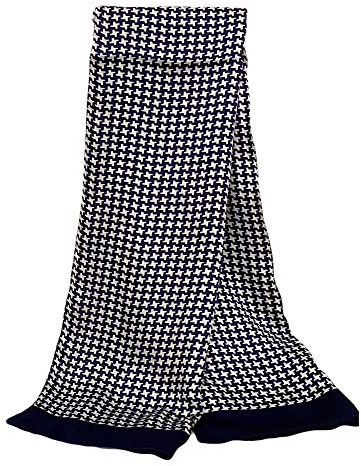 UK_Stone Klassisch 100% Seide Paisley Blumen Polka Dot Doppelschicht Halstuch Herren Schal 10MM