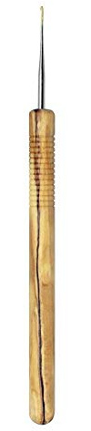 Addi Nature Häkelnadel mit Olivenholzgriff, 15 cm x 0,75 mm