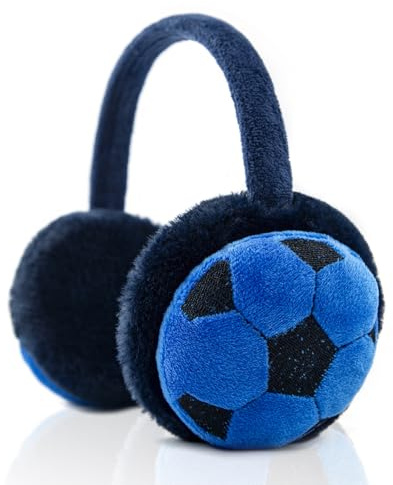 SEYUFN Cache-oreilles Filles Chauffe Oreilles en Peluche Douce pour Enfants Couvre-oreilles Réglables Jolis Cache-oreilles d'Extérieur Cache-Oreilles Chaud Hiver (B-bleu Marine)
