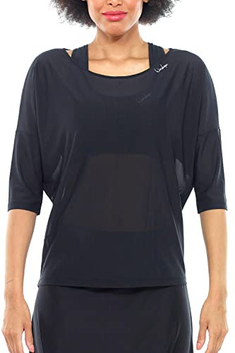WINSHAPE Damen Winshape Functional Light 3/4-arm Mesh-Dance Top Dt107 Leicht Transparent T-Shirt (1er Pack)