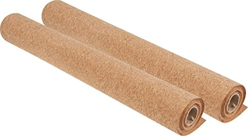 VBS 2er-Pack Kork selbstklebend Granulat 43x150cm Korkstreifen Korkplatte DIY-Untersetzer