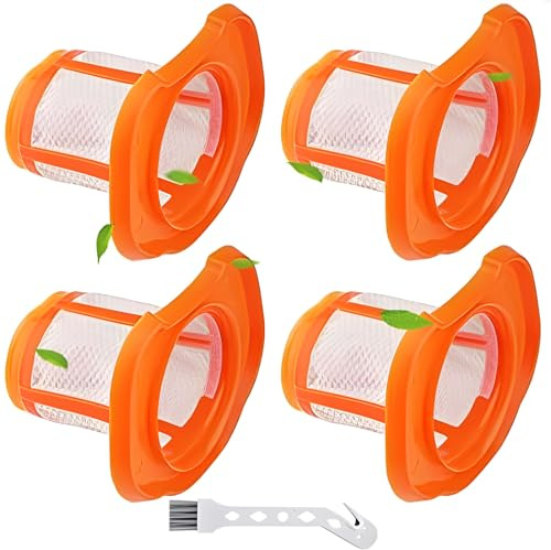 Rebirthcare 4 Stück Filter für Black+Decker BHHV320B BHHV320J BHHV520BF | Staubsaugerfilter für Black&Decker BHHV520BFP BHHV520BT BHHV520JF Akku Handstaubsauger