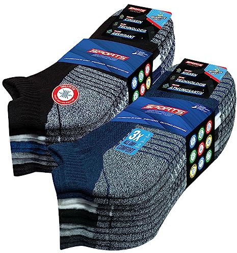 SOXCO Chaussettes Homme Femme Sport Socquettes Basses Courtes - Lot de 10 Paires
