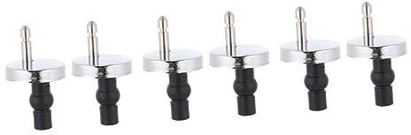 Uonlytech 3 Set Di Cerniere Per Wc Raccordi Di Ricambio Universali Viti Per Sedile Wc Lega Kit Di Accessori Facili Da Installare
