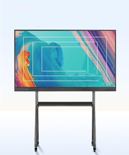QICBYING Soporte De Piso para Estante para Exteriores - Carro De TV Móvil con Ruedas para Televisores LCD LED OLED De Pantalla Plana Y Curva De 55 A 86 Pulgadas, Soporta hasta 210 Kg/462,9 Libras