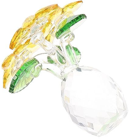MAGICLULU 1Stk Kristall-Ananas-Vase Feng Shui Briefbeschwerer Desktop- Hochzeitsdekorationen Anlage Blumenvasendekor für den Innenbereich Kristall Desktop-Schmuck Mini