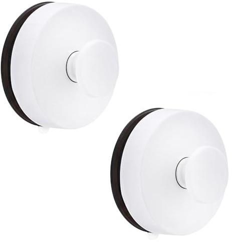Aweisile Ganchos con Ventosa 2 Piezas Ganchos de Baño con Ventosa Gancho de Ventosa para Baño Ganchos de la Taza de la Succión Ventosa Toalleros de Gancho Ganchos Multiuso Baño Ventosa para Paños