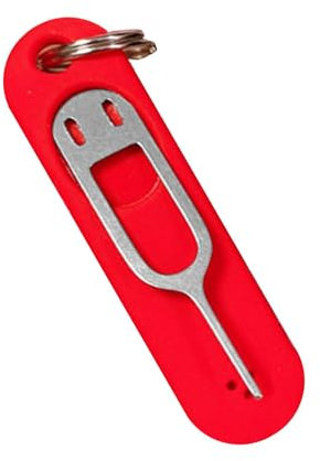 Herramienta Sim,Herramienta de extracción de Tarjeta Sim, Removedores de Tarjetas SIM con abridor de Agujas, Pin de expulsión de Bandeja de Tarjeta SIM con Dije de Llavero Desmontable, Herramienta de