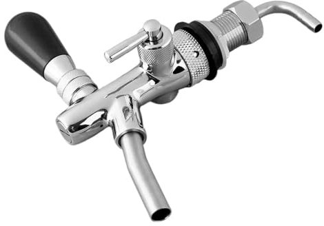 Robinet de bière for machine à bière pression avec interrupteur de contrôle de débit, filetage G5/8, débit d'alcool réglable et quantité de bulles for le brassage à domicile