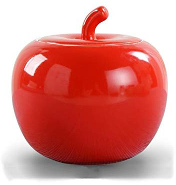 Sucrier Sucriers avec couvercle Boîte à thé anti-poussière Bol à bonbons Bol à sel Bol à sucre scellé en céramique Beau bol à sucre pratique et pratique Pot à bonbons Bocaux, rouge-taille unique