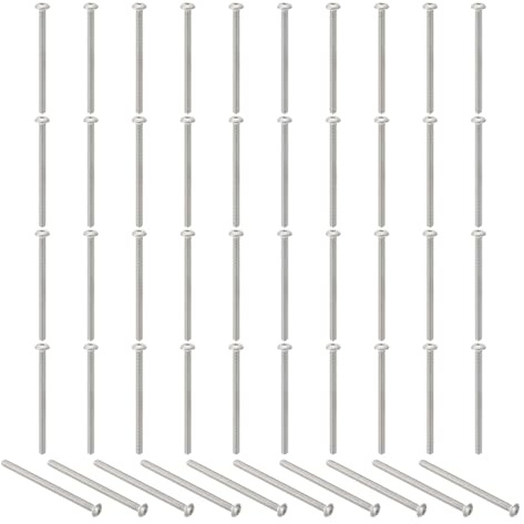 PATIKIL #6-32x2 Tornillos de Cabeza Redonda con Hexágono Interior, 50 Piezas de Acero Inoxidable 304 18-8 Tornillos de Cabeza Redonda con Hexágono Interior Pernos Allen Rosca Completa UNC