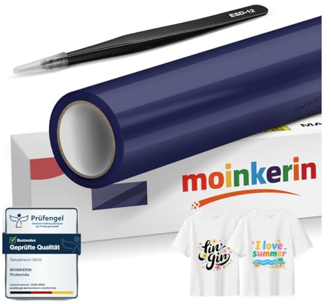 Självhäftande vinylrulle för tyger, 30,5 x 200 cm, mörkblå