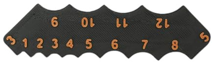 KiBcsLic Règle de Couture à Arrondis, Gabarit, Filet, Rayon, pour Menuiserie et Maison