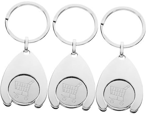 jojofuny 1 Set Portachiavi Gettone Per Della Metallo Pratici E Leggeri Resistente Alla Design Per 3 Pezzi