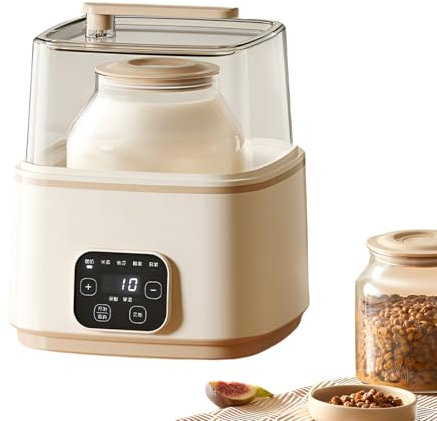 Yogurt Maker, Multifunctional Rice Wine Fermentation Machine, Electric Yoghurt Maker with 1+2 L Inner Tank, with LED Touch Panel, for Kitchen Restaurant