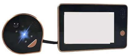Timbre Inalámbrico con Cámara, Timbre de puerta inteligente de alta definición de 3 MP con apertura de puerta, monitoreo de seguridad for el hogar TAYA, WIFI, 3 millones de píxeles ultra claros(Beige)