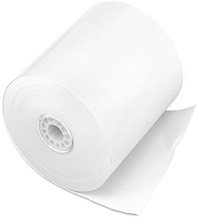 PM Company POS/Cash Register Rolls, 3 Inches X 150 Feet, White, 50 per Carton (07702)
