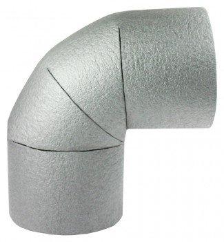 10 x Rohrisolierung, Bogen mit 15mm Durchmesser, 25mm Dämmung