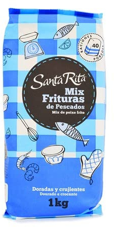 SANTA RITA - Harina Mix Preparada para Fritura de Pescados- Doradas y Crujientes - Envase 1 kg