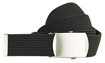 shenky Bandgürtel | 4cm Breite | Nylon Gürtel mit Gürtelschnalle | Herrengürtel | Canvas | Schnalle | Damengürtel | Koppelgürtel | Nylongürtel | Outdoor Militär | 80cm | Schwarz