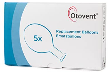 Otovent Replacement Balloons x 5. Does not Include Nose Piece. Treatment for Glue Ear Or Otitis Media with Effusion