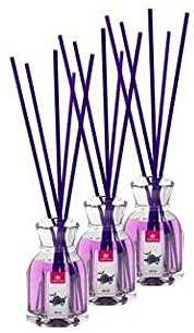 CRISTALINAS. Ambientador Mikado Clásico. Difusor con Varillas. Formula sin Alcohol. Más de 8 semanas de duración. 40ml. Aroma Frutos del Bosque. (3x40ml)