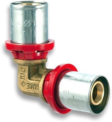 TDM 20er Pressfitting Bogen/Winkel 90° – für 2,0mm Rohr, Aluverbund- und Mehrschichtverbundrohr, DVGW geprüft, 20 x 20