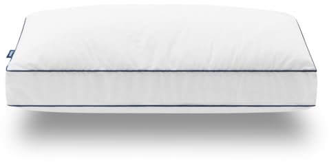 Emma Mikrofaser Kopfkissen 40x80 cm – Höhenverstellbares, Waschbares Kissen – Weich & Stützend – Allergiker Bettkissen – Flauschiges Mikrofaserkissen – Schlafkissen & Pillow für besseren Schlaf
