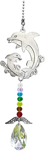 Crystal Garden Suncatcher Elephant for Window with Wing,Hanging Cute Car Mirror Hanging Accessories for Women and Men,Rainbow Maker Prisms Sun Catcher Home Decoration Gift Idea for Friends and Mom