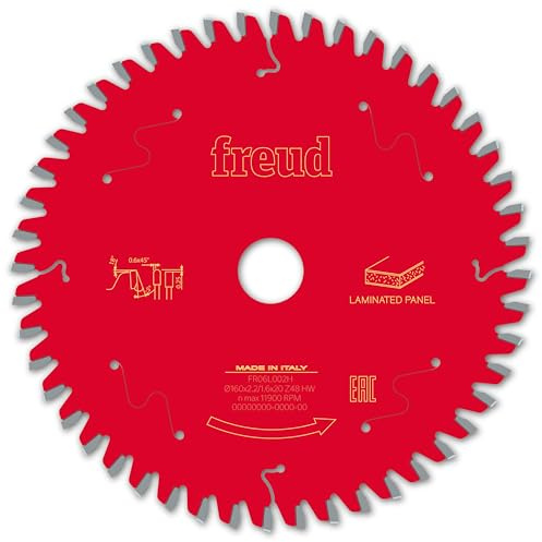 Freud FRE00715 Sägeblatt für Handkreissäge, kabelgebunden/kabellos, FREUD-Ø160 2,2/1,6 A20 Z48 TP-5° -F03FS09799-FR06L002H