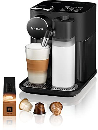 Nespresso De'Longhi EN640.B Gran Lattissima Kaffeekapselmaschine mit automatischem Milchsystem,19 Bar Druck,1400W,Schwarz