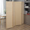 Makika Paravent/Séparateur de pièce Pliable Bambou - 4 Panneaux Diviseur - 180 x 180 cm Cloison de Séparation Chambre à Coucher Maison Intérieur Toile imprimé - Nature