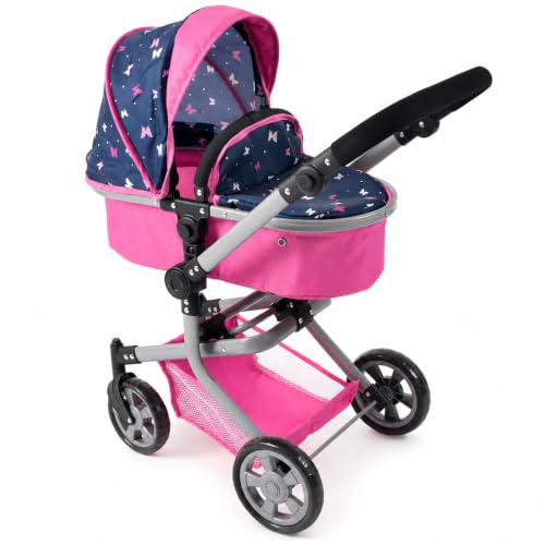 Bayer Chic 2000 Cochecito Muñecas 2en1 Mika | Manillar Regulable 47-80 cm