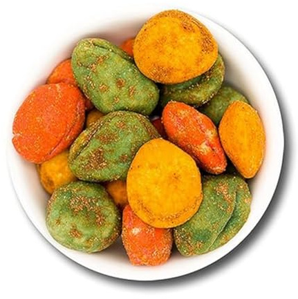 1001Frucht - Feuriger Erdnuss Mix - 500 Gramm -knusprige Erdnüsse mit scharfem Mantel - pikante Wasabi Mix (500)